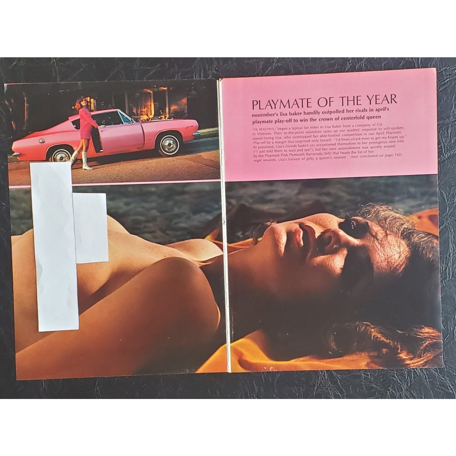 Playboy PIN UP / PICTORIAL ONLY - PMOY LISA BAKER June, 1967 6 pages