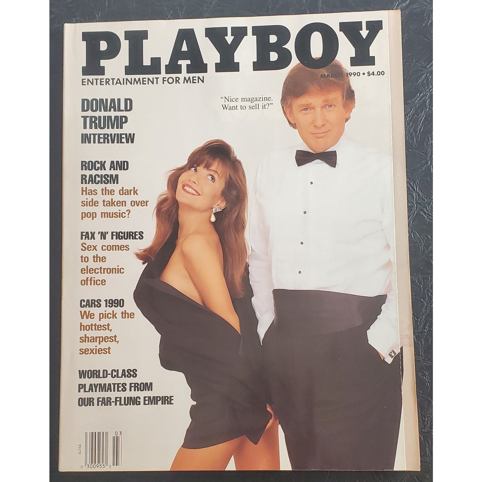 PLAYBOY - March, 1990   DONALD TRUMP Cover   (Playmate DEBORAH DRIGGS)