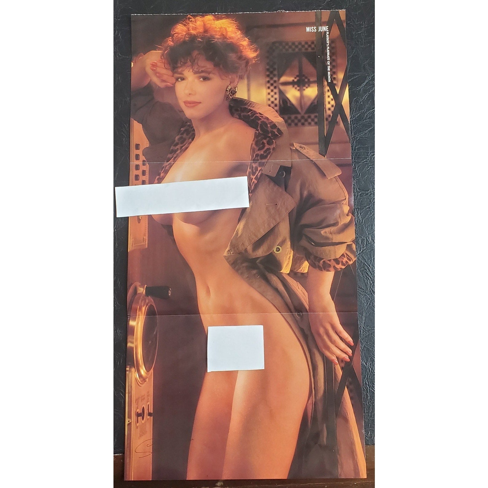 Playboy PIN UP / CF - Playmate SASKIA LINSSEN   June, 1991