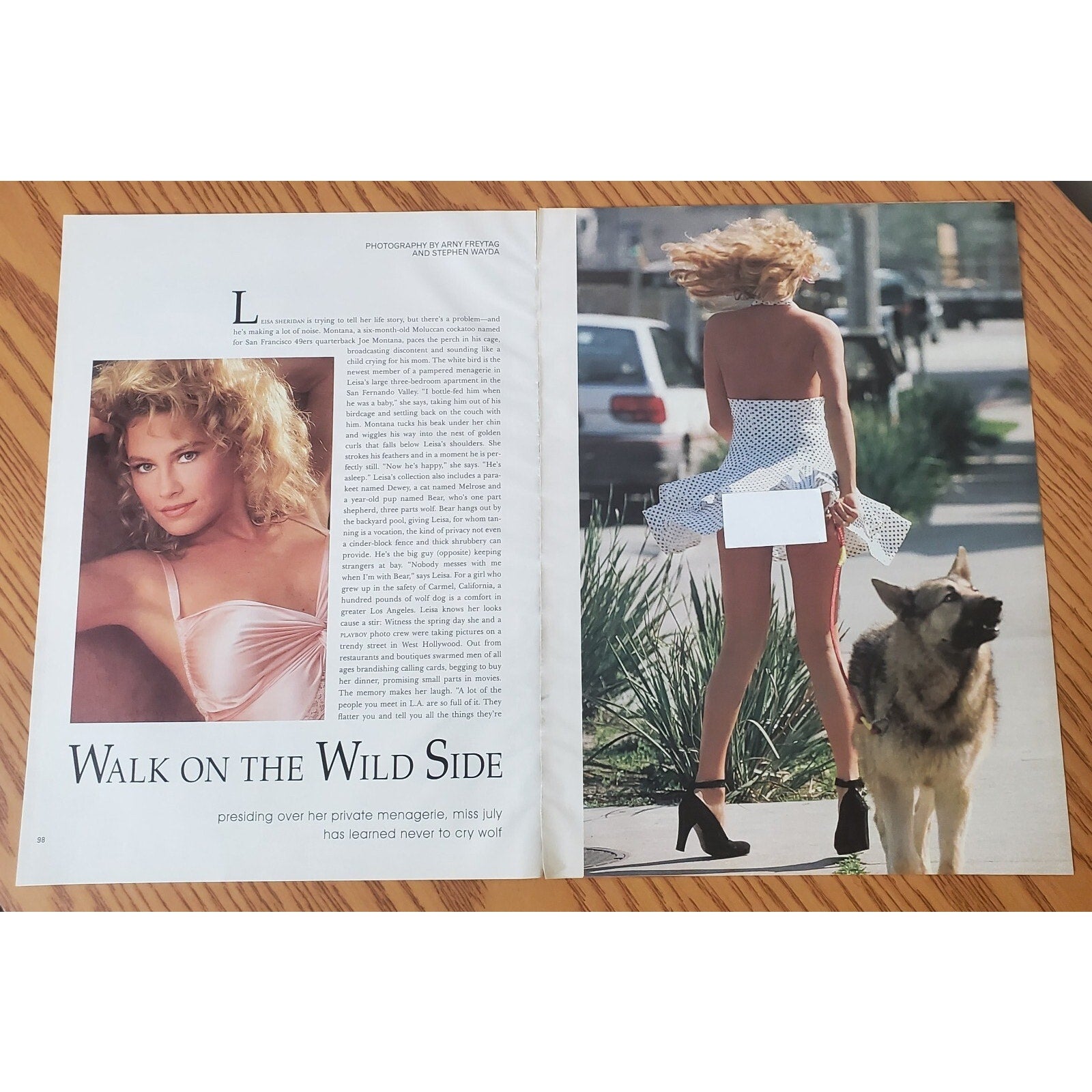 Playboy PICTORIAL ONLY - Playmate LEISA SHERIDAN July, 1993 7 pages
