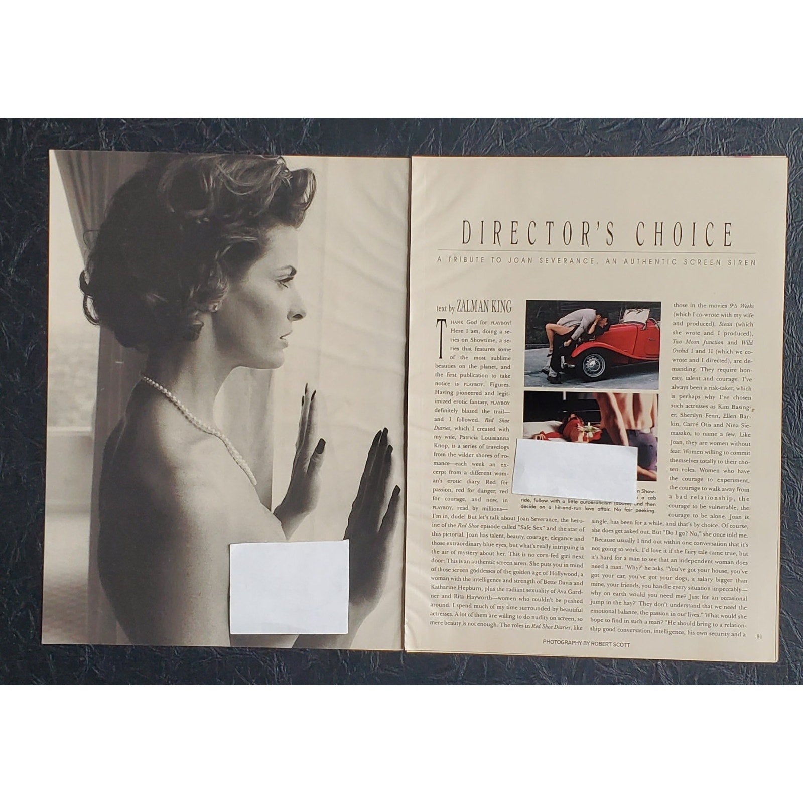 Playboy PICTORIAL ONLY - Actress JOAN SEVERANCE November, 1992 8 Pages