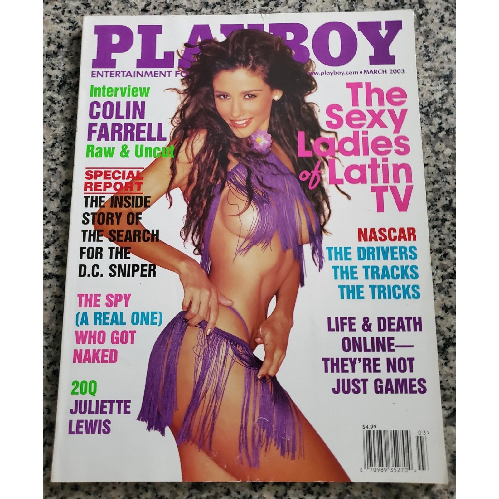 PLAYBOY - March, 2003 LADIES OF LATIN TV (Playmate PENNELOPE JIMINEZ)
