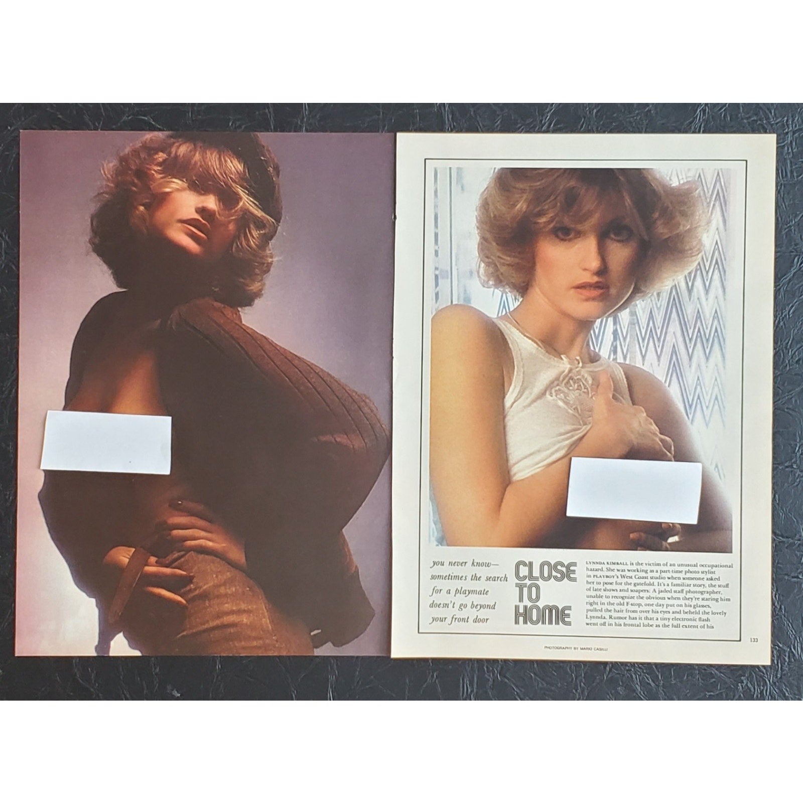 Playboy PICTORIAL ONLY - Playmate LYNNDA KIMBALL January, 1975 5 pages