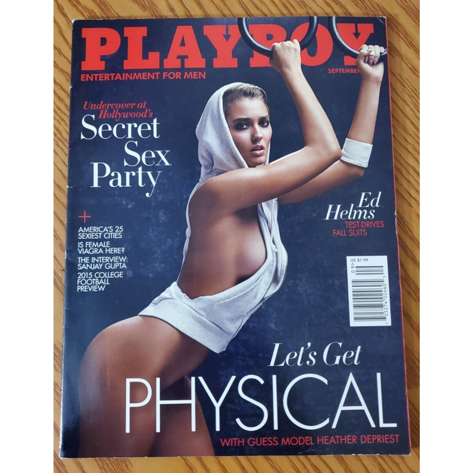 Playboy - Sept, 2015 "Guess" Model HEATHER DEPRIEST (Playmate MONICA SIMS)