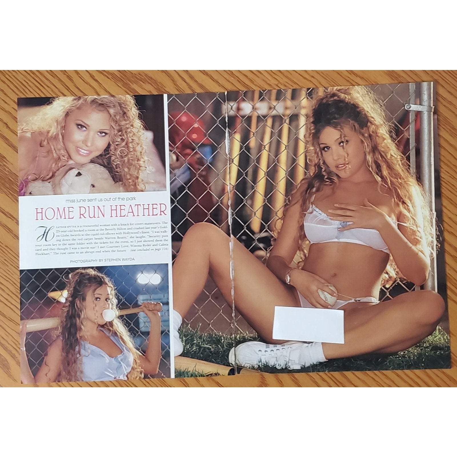 Playboy PIN UP / PICTORIAL ONLY - PM Pictorial HEATHER SPYTEK June, 2001