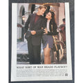 1990s PLAYBOY Magazine AD "WHAT SORT OF MAN READS PLAYBOY" 8" X 11"