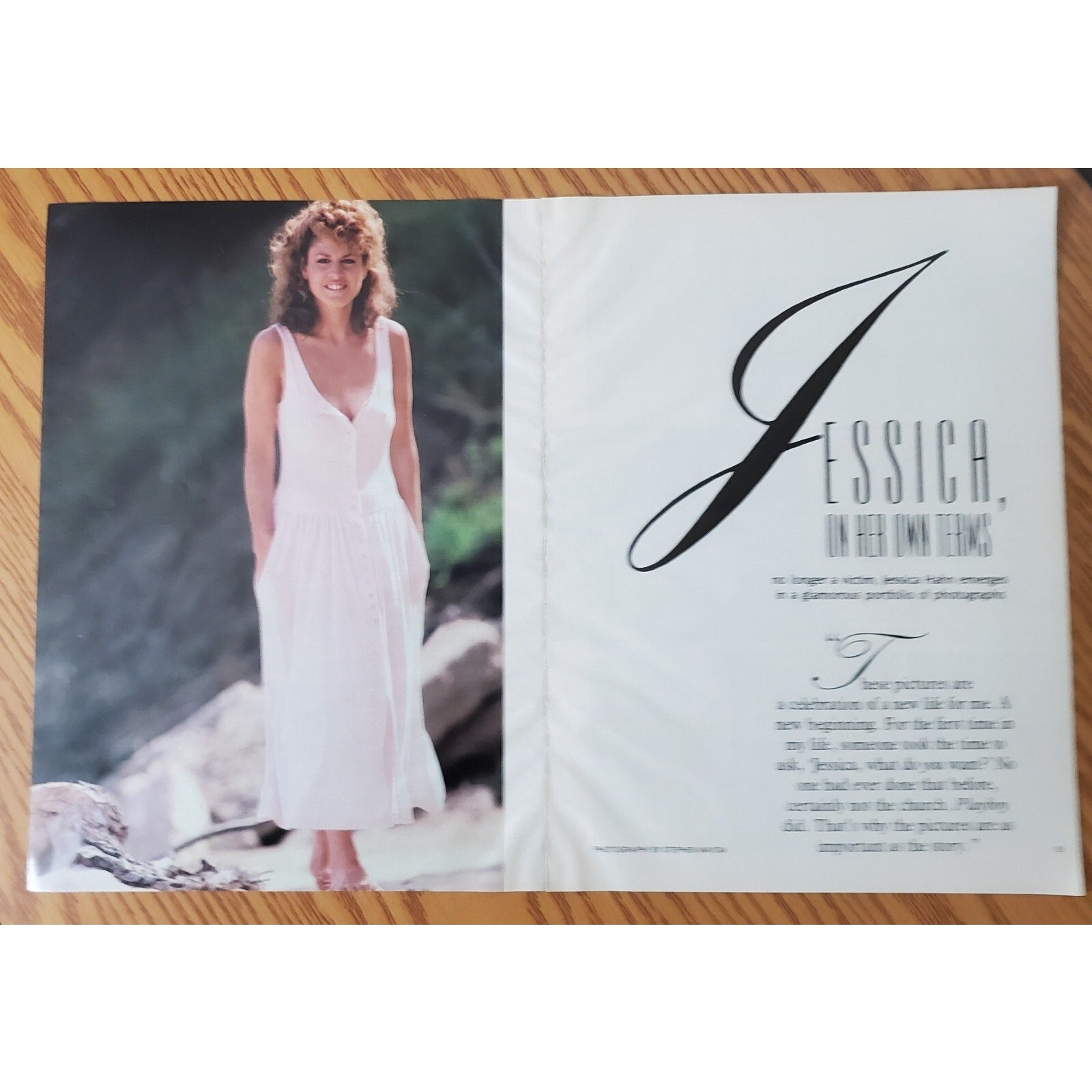 Playboy PICTORIAL ONLY - JESSICA HAHN "On Her Own Terms Nov, 1987 10 Pages
