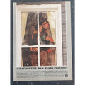 1980s PLAYBOY Magazine AD "WHAT SORT OF MAN READS PLAYBOY" 8" X 11"