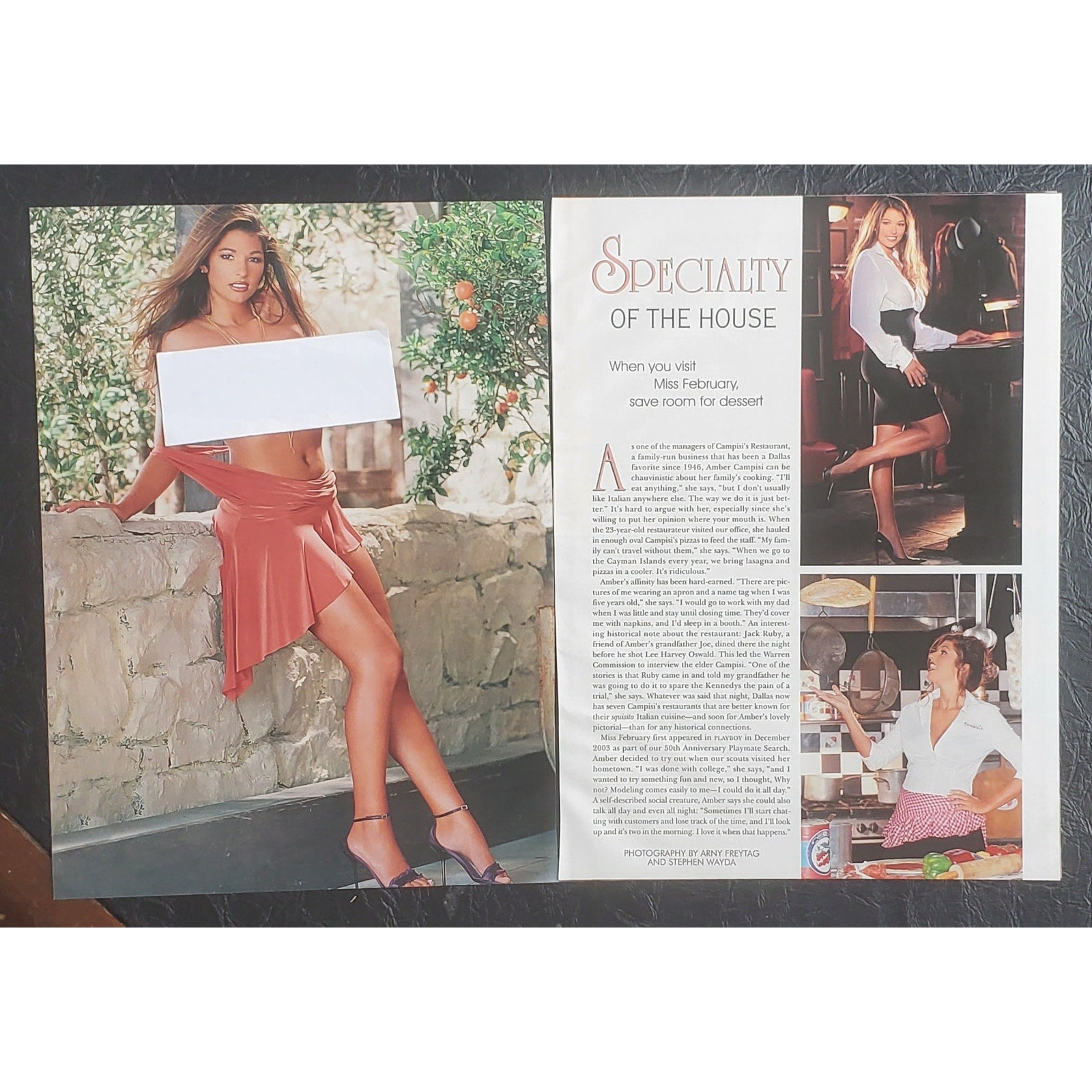 Playboy PICTORIAL ONLY - Playmate AMBER CAMPISI   February, 2005   7 pages
