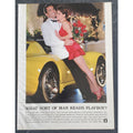 1990s PLAYBOY Magazine AD "WHAT SORT OF MAN READS PLAYBOY" 8" X 11"