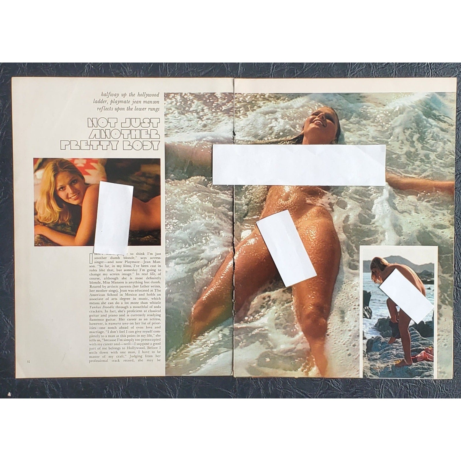 Playboy PICTORIAL ONLY - Playmate JEANE MANSON August, 1974 5 pages