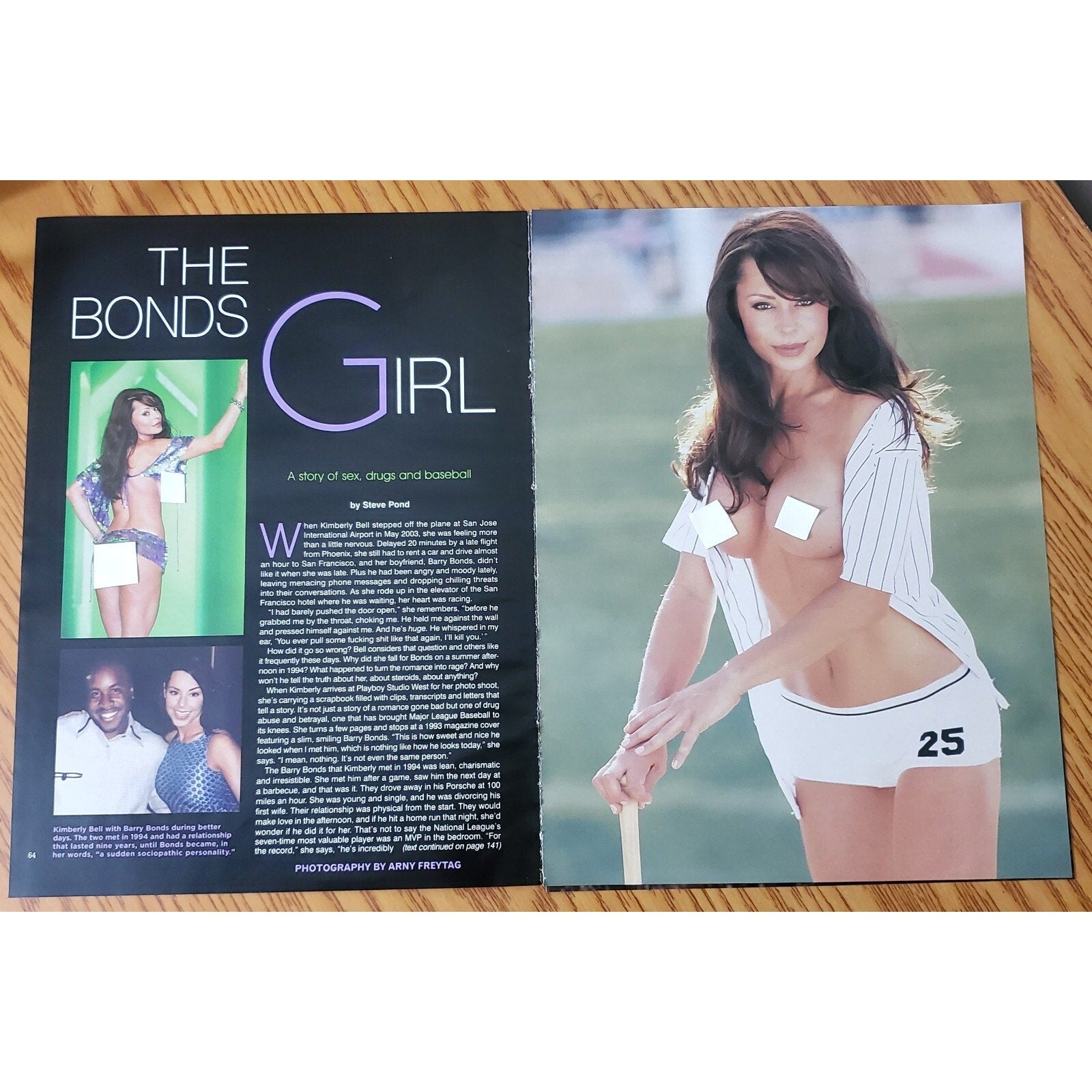 Playboy PICTORIAL ONLY - B Bond's Mistress KIMBERLY BELL Nov, 2007 6 Pages