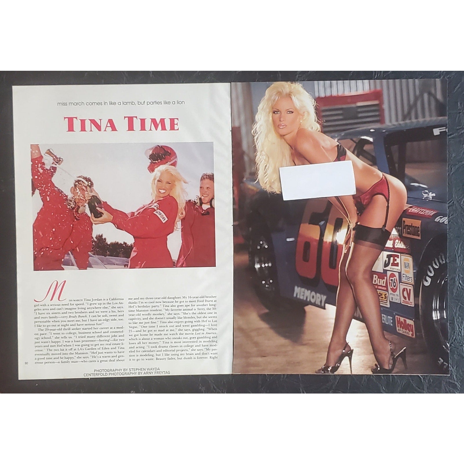 Playboy PICTORIAL ONLY - Playmate TINA JORDAN    March, 2002   7 Pages