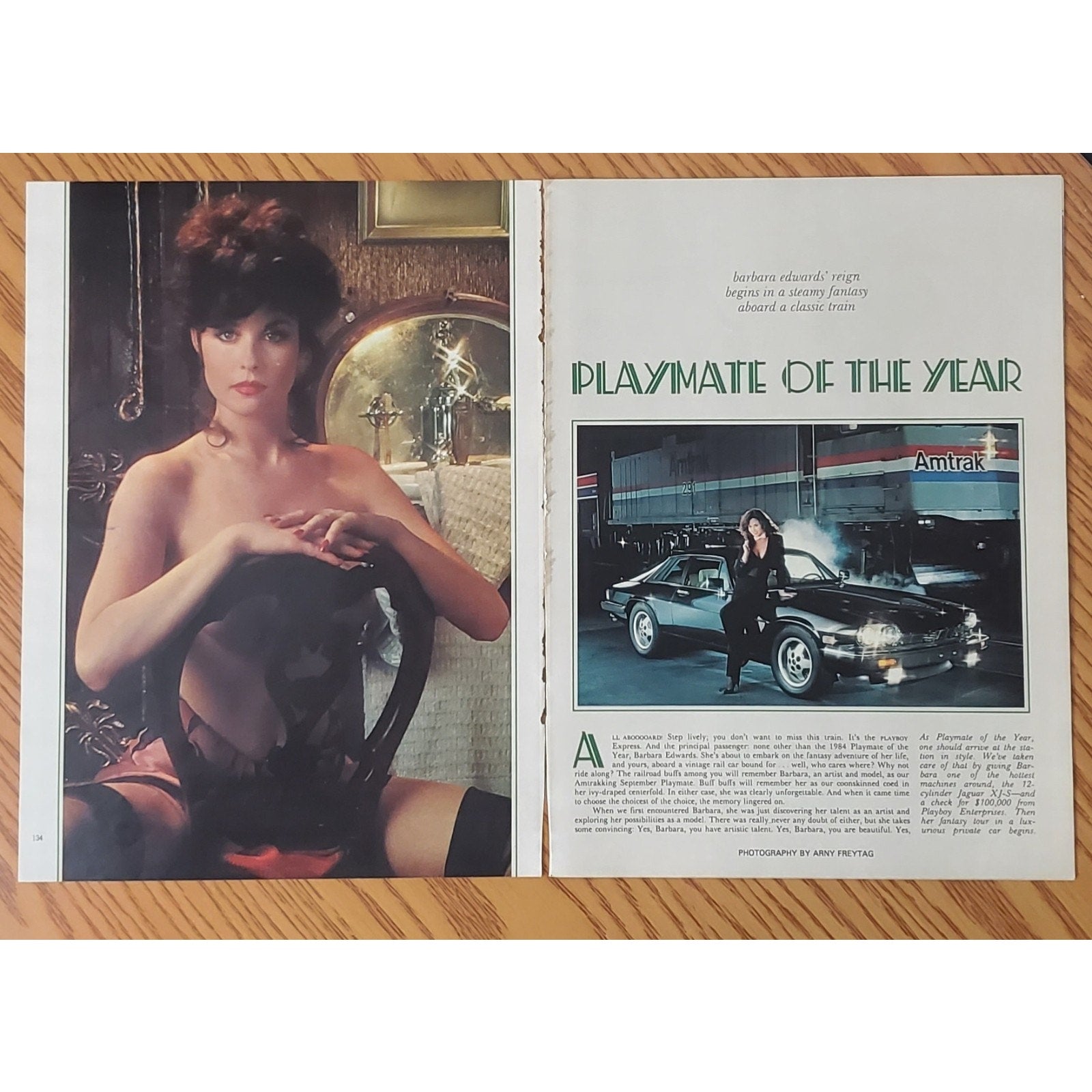 Playboy PICTORIAL ONLY - PMOY BARBARA EDWARDS June, 1984 14 pages