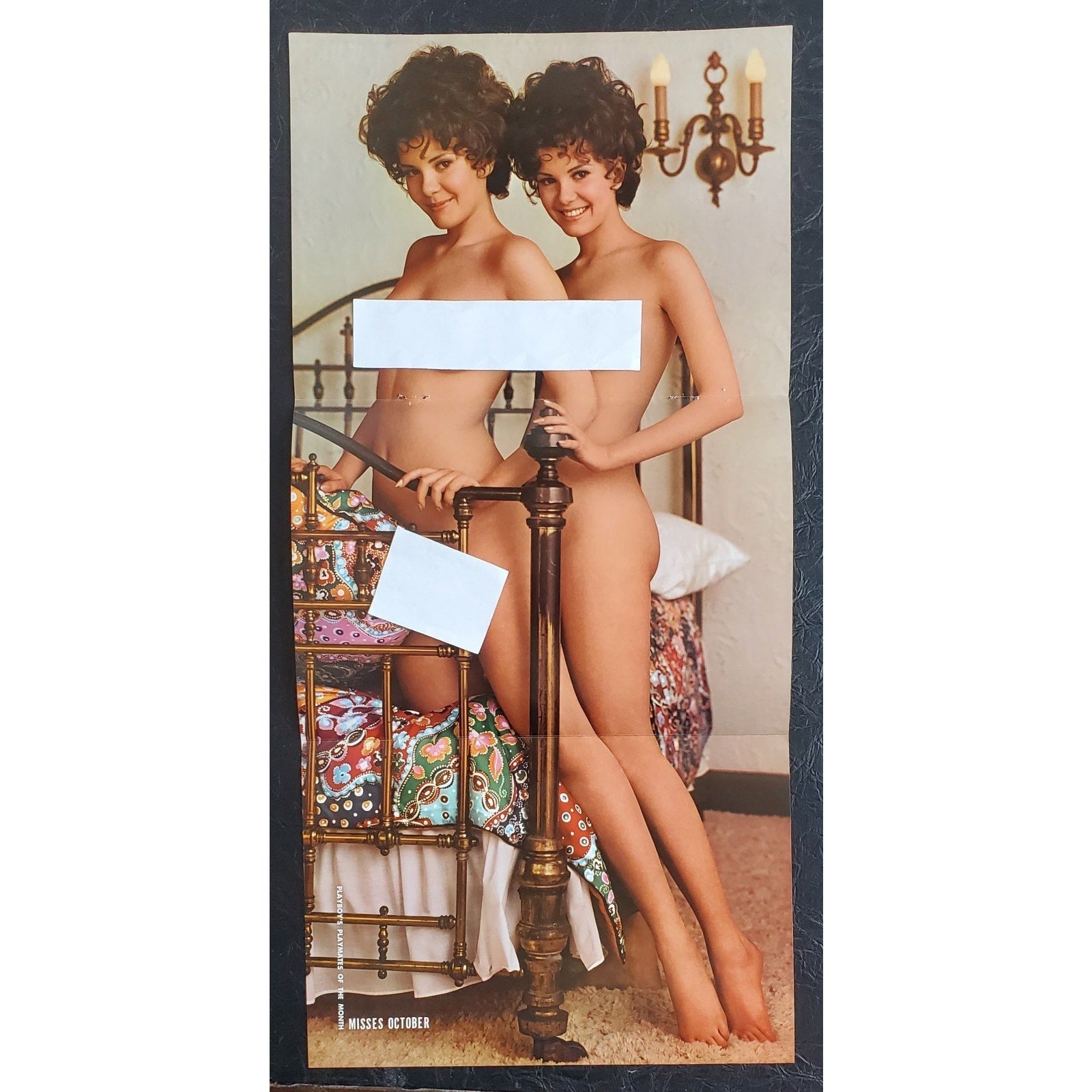 Playboy PIN UP / CF - MARY & MADELEINE COLLINSON October, 1970