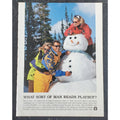 1990s PLAYBOY Magazine AD "WHAT SORT OF MAN READS PLAYBOY" 8" X 11"