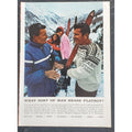 1960s PLAYBOY Magazine AD "WHAT SORT OF MAN READS PLAYBOY" 8" X 11"