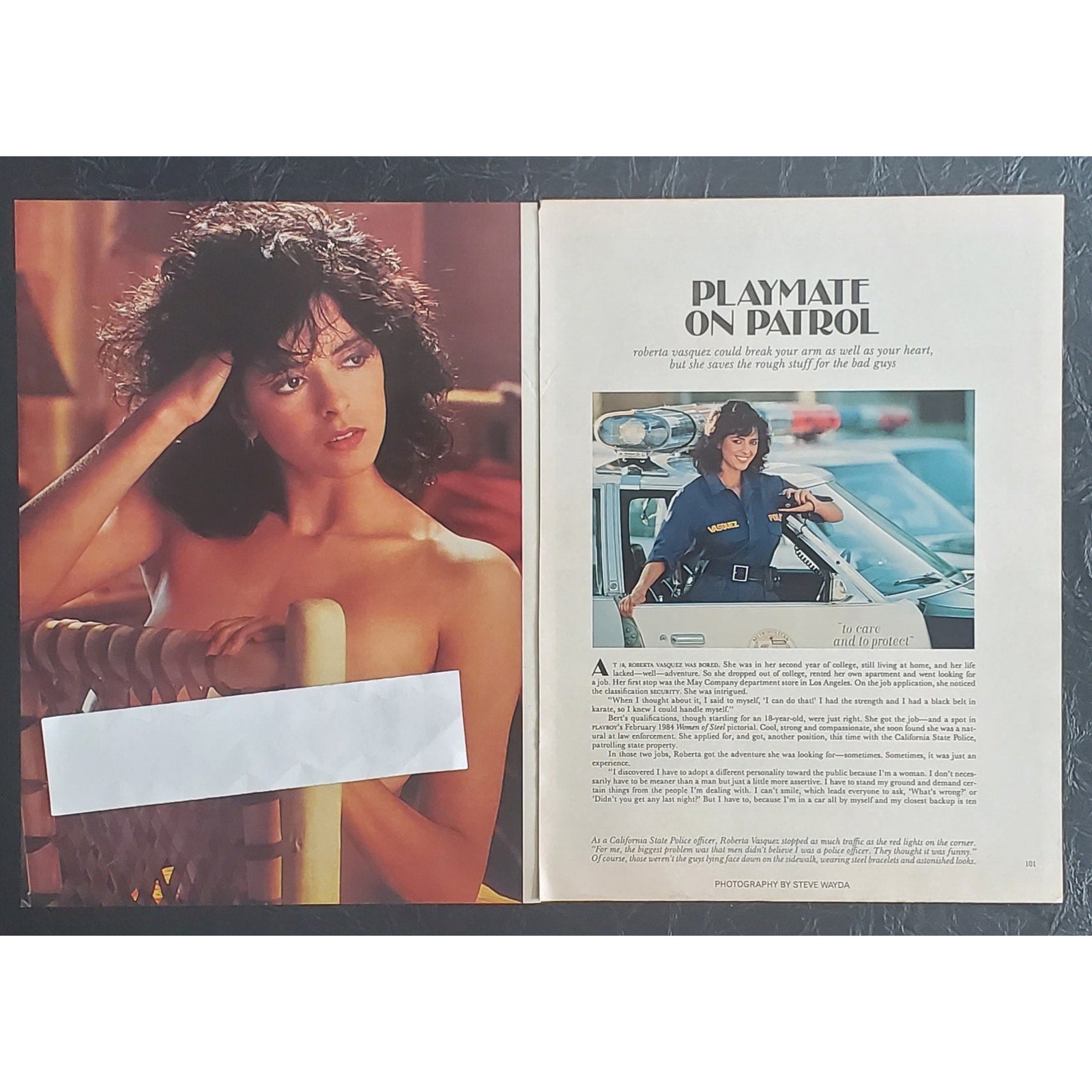 Playboy PICTORIAL ONLY - Playmate ROBERTA VASQUEZ   November, 1984   9 pages