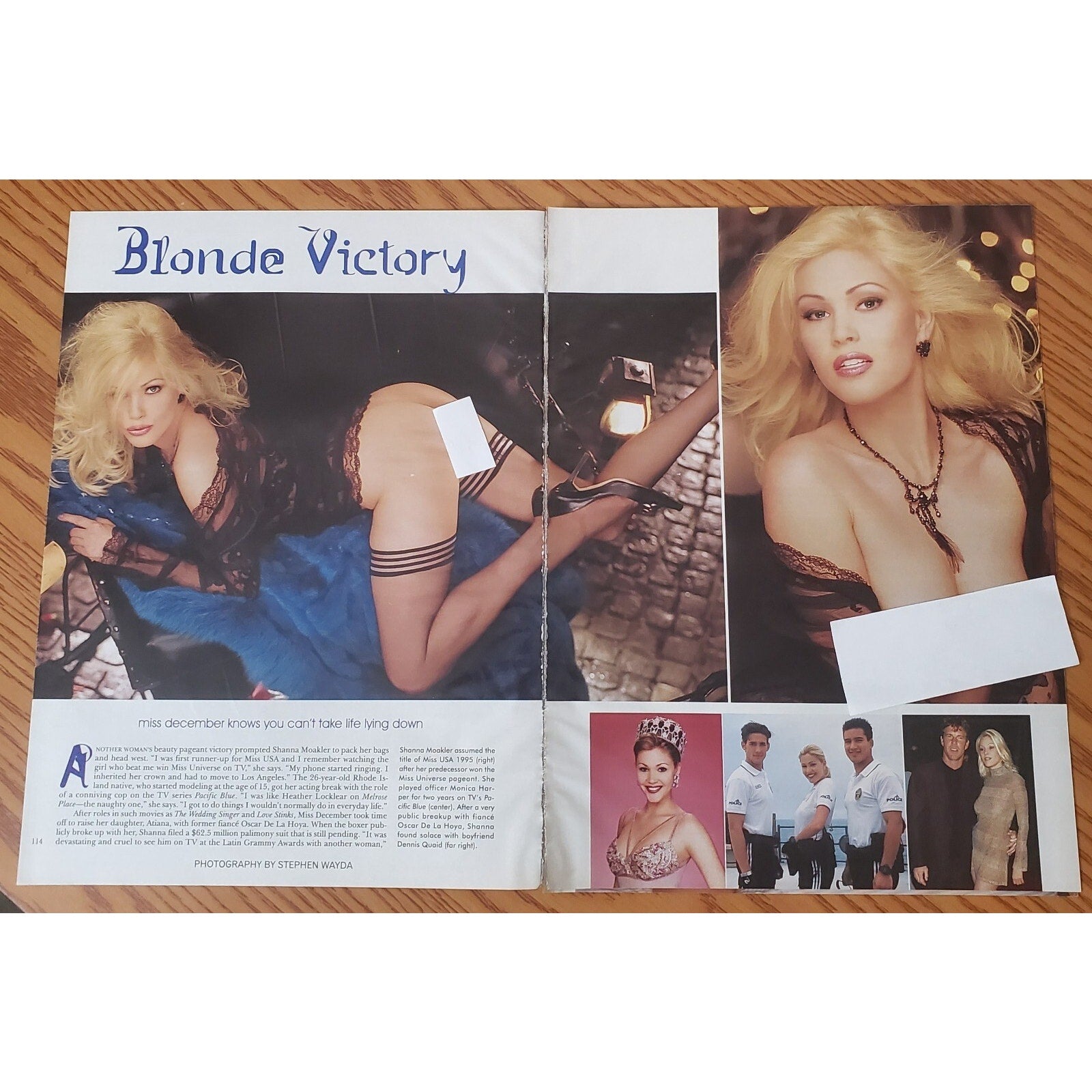 Playboy PICTORIAL ONLY - Playmate SHANNA MOAKLER December, 2001 7 pages