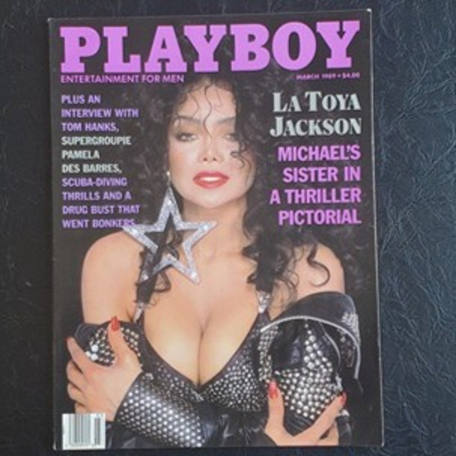 Playboy - March, 1989    LATOYA JACKSON  (Playmate LAURIE JO WOOD)