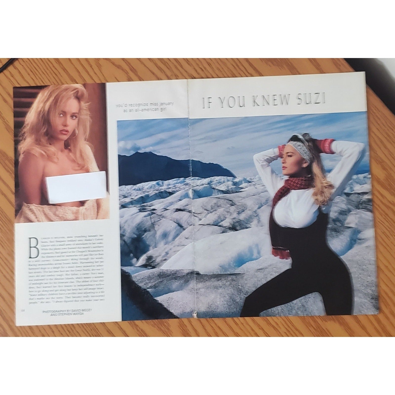 Playboy PICTORIAL ONLY - Playmate SUZI SIMPSON January, 1992 7 pages
