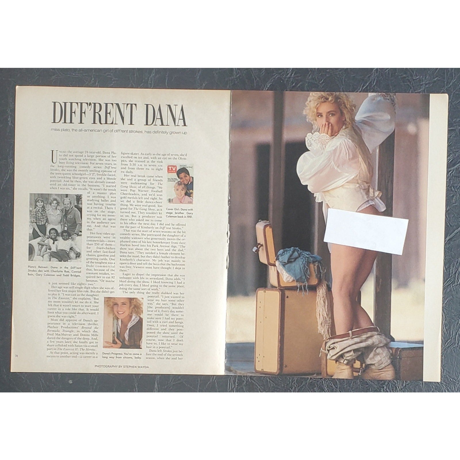 Playboy PICTORIAL ONLY - Actress DANA PLATO June, 1989 6 pages
